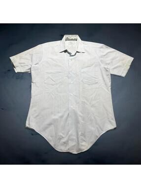 Vintage 70s Jay Vee Button Up Shirt Mens Sz Medium Cotton Blend Permanent Press